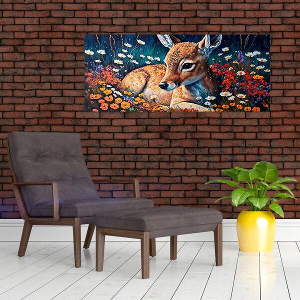 Slika - Naslikani jelen (120x50 cm)