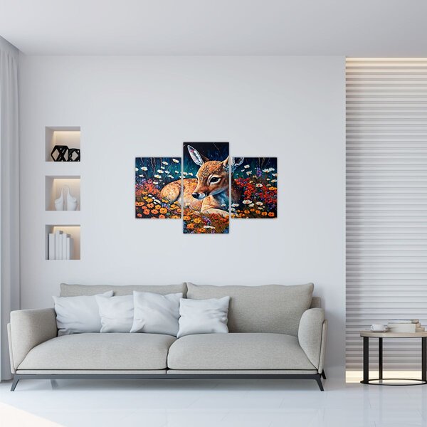 Slika - Naslikani jelen (90x60 cm)