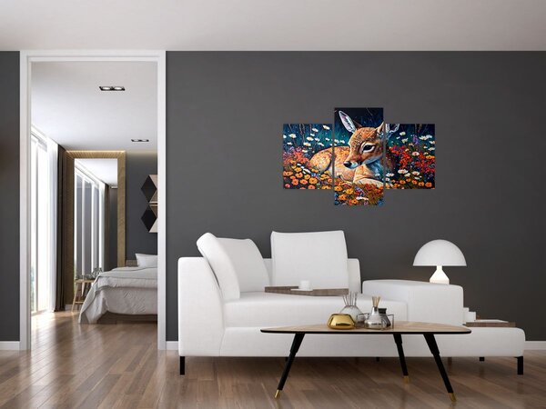 Slika - Naslikani jelen (90x60 cm)