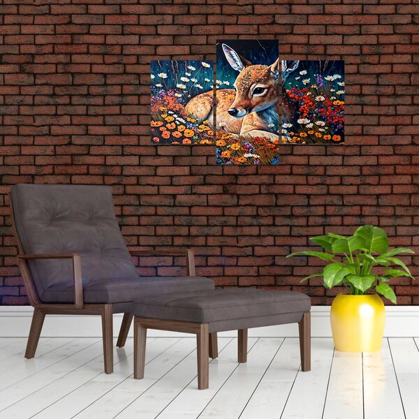 Slika - Naslikani jelen (90x60 cm)