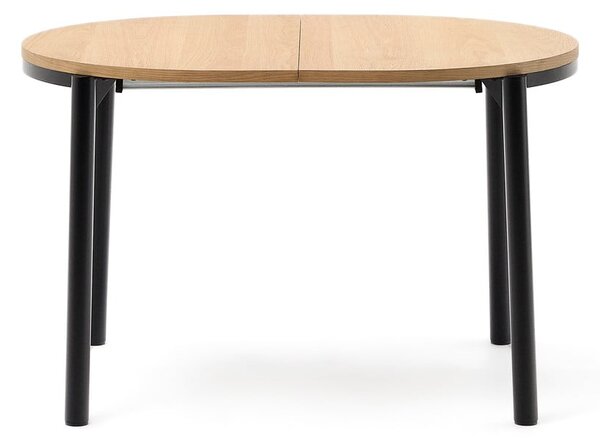 Proširiv blagovaonski stol s pločom stola u dekoru hrasta u prirodnoj boji 90x120 cm Montuiri – Kave Home