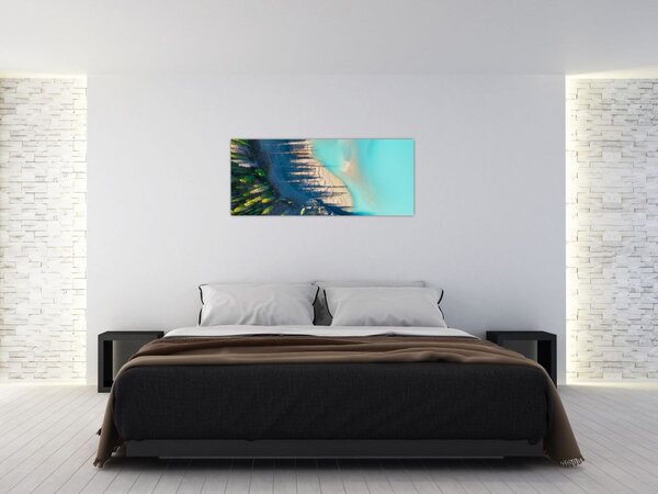 Slika - Pogled na jezero (120x50 cm)