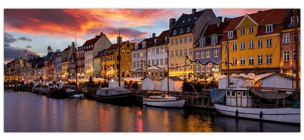 Slika - Nyhavn, Kopenhagen (120x50 cm)