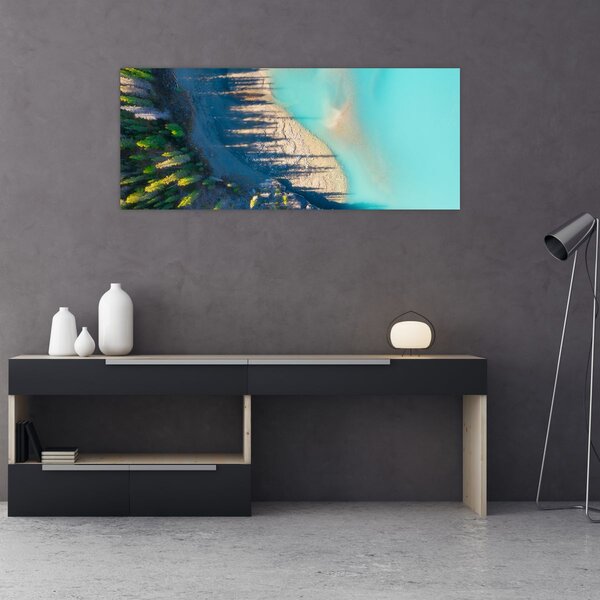 Slika - Pogled na jezero (120x50 cm)