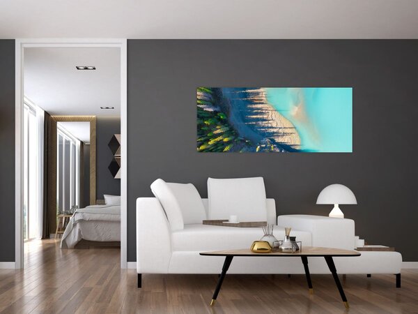 Slika - Pogled na jezero (120x50 cm)