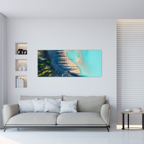 Slika - Pogled na jezero (120x50 cm)