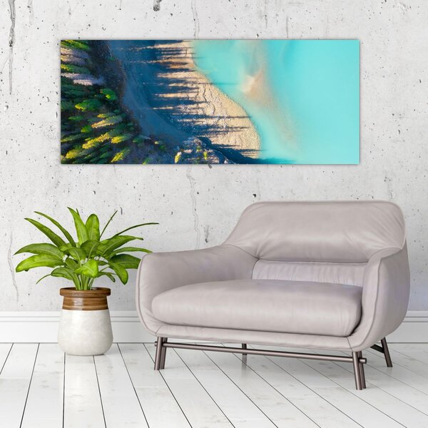 Slika - Pogled na jezero (120x50 cm)
