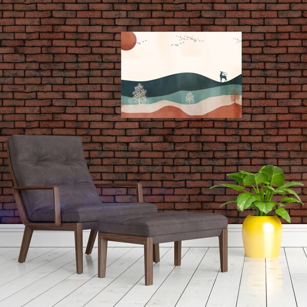 Slika - Ilustrirani krajolik (70x50 cm)