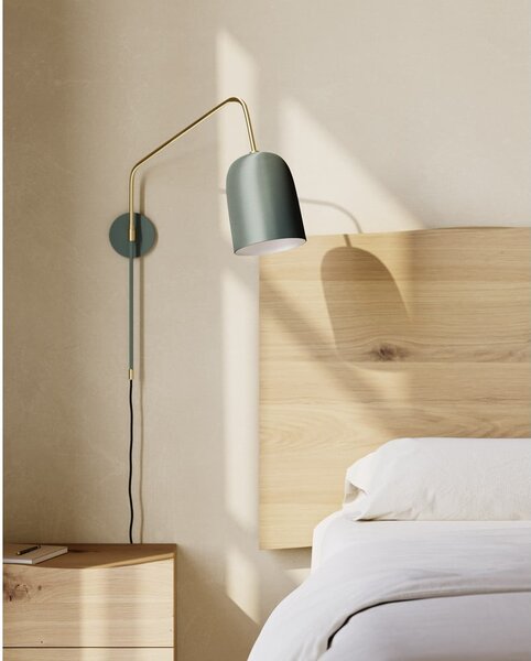 Zelena zidna lampa ø 15 cm Audrie – Kave Home
