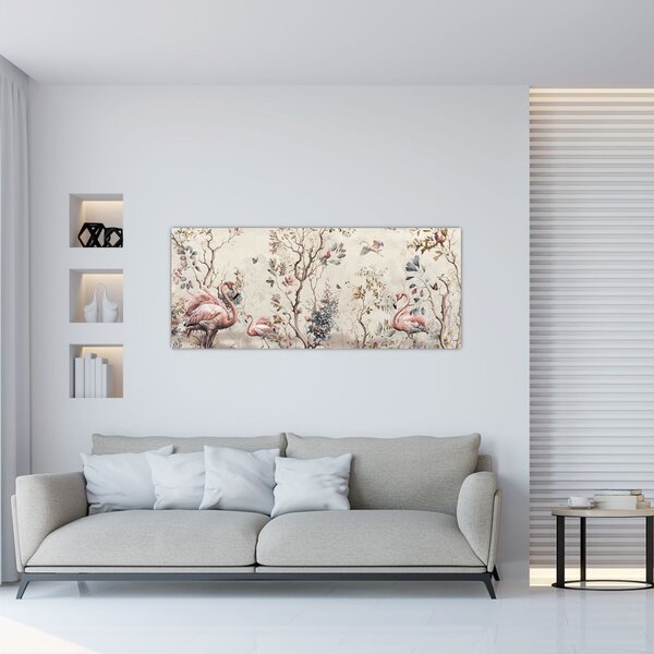 Slika - Crtanje flaminga (120x50 cm)