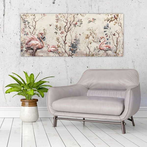 Slika - Crtanje flaminga (120x50 cm)