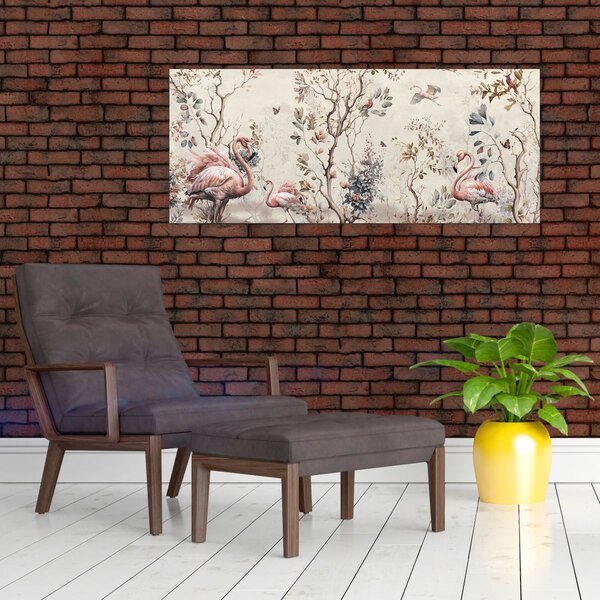 Slika - Crtanje flaminga (120x50 cm)