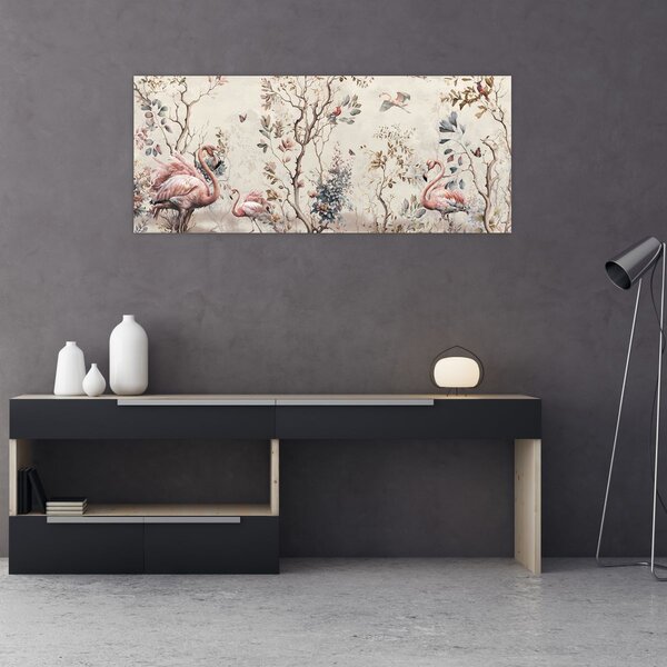 Slika - Crtanje flaminga (120x50 cm)