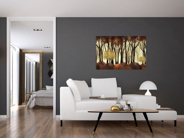 Slika - Dekorativna šuma (90x60 cm)