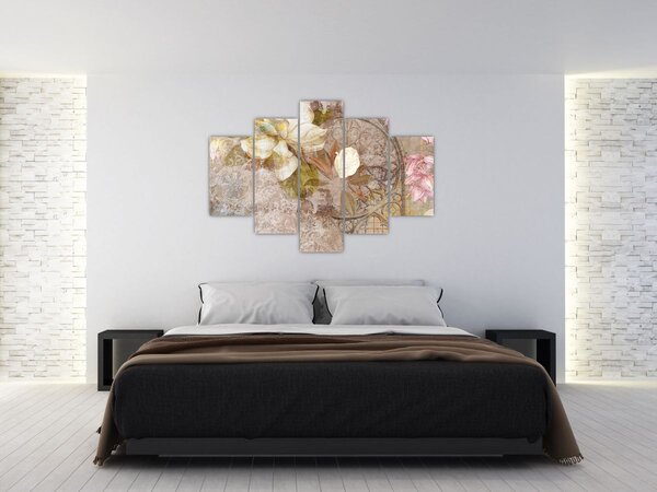 Slika - Cvjetni ukras (150x105 cm)