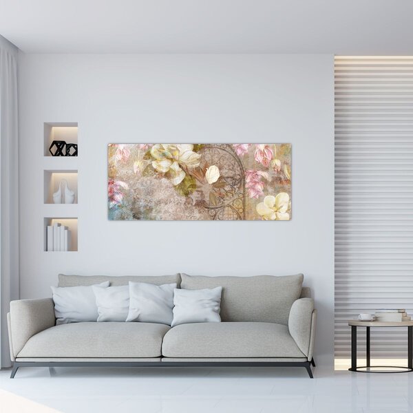 Slika - Cvjetni ukras (120x50 cm)