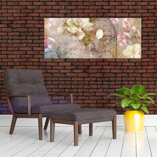 Slika - Cvjetni ukras (120x50 cm)