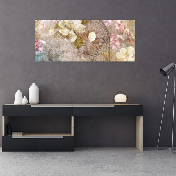 Slika - Cvjetni ukras (120x50 cm)