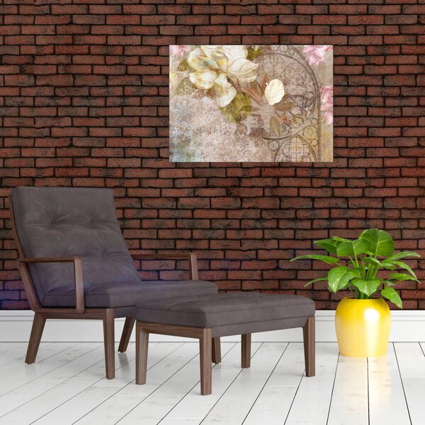 Slika - Cvjetni ukras (70x50 cm)