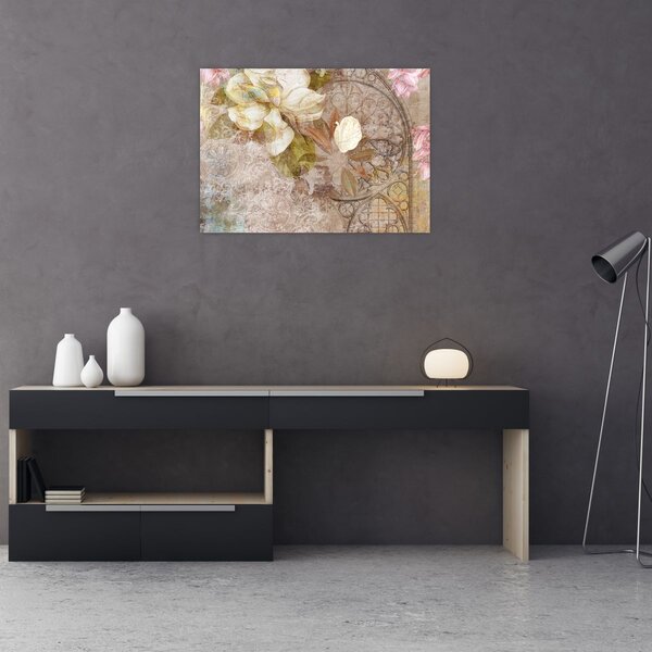 Slika - Cvjetni ukras (70x50 cm)
