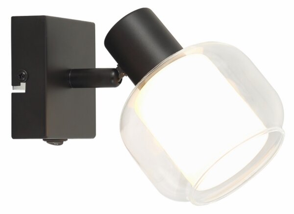 SVJETILJKA SPOT CHARLOTTE TRANSPARENT+WHITE 1* E14 8W S PREKIDAČEM 10806