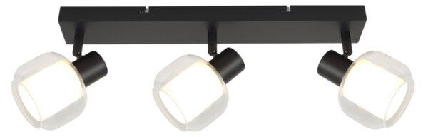 SVJETILJKA SPOT CHARLOTTE TRANSPARENT+WHITE 3* E14 8W S PREKIDAČEM 10808