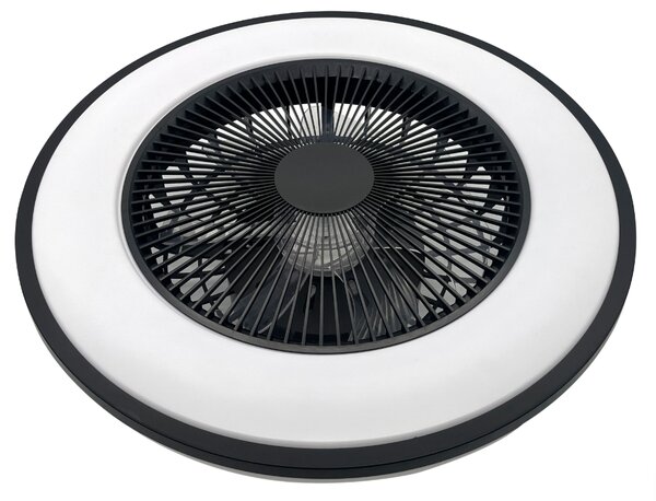 VENTILATOR STROPNI LED NATALIE 486mm 48W 3000-6500K BLACK + UPRAVLJAČ 10886