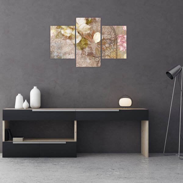 Slika - Cvjetni ukras (90x60 cm)
