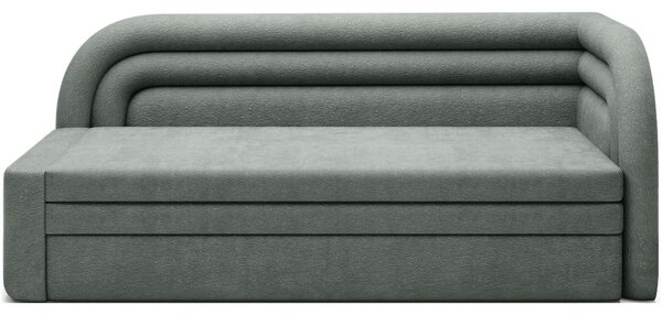 Zelena sklopiva/s prostorom za odlaganje sofa od šenila s desnim kutom 223 cm Fabillo – ELTAP