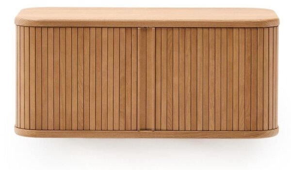 Zidni ormarić za ispod umivaonika u dekoru jasena u prirodnoj boji 90x40 cm Mailen – Kave Home
