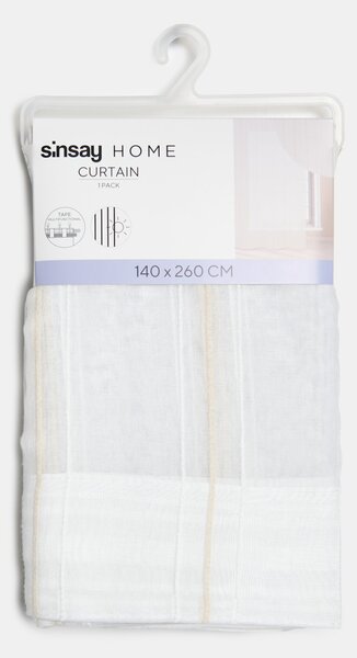 Sinsay - Zavjesa na traci s ukrasnim linijama