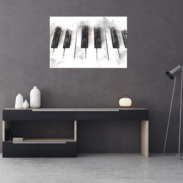 Slika - Klavir, akvarel (90x60 cm)