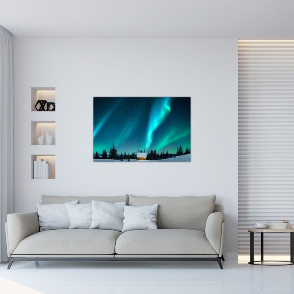 Slika - polarna svjetlost (90x60 cm)