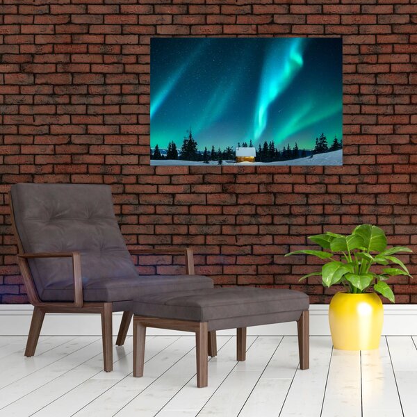 Slika - polarna svjetlost (90x60 cm)