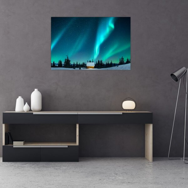 Slika - polarna svjetlost (90x60 cm)