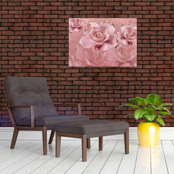 Slika - Cvjetni dekor (70x50 cm)