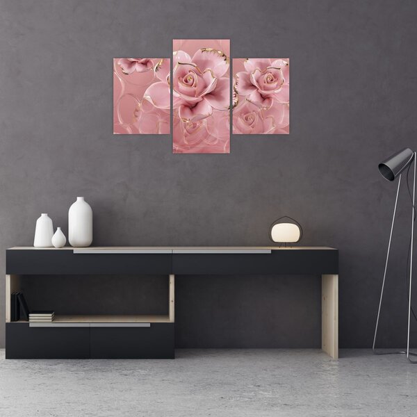 Slika - Cvjetni dekor (90x60 cm)
