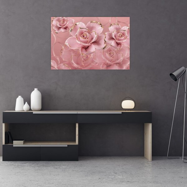 Slika - Cvjetni dekor (90x60 cm)
