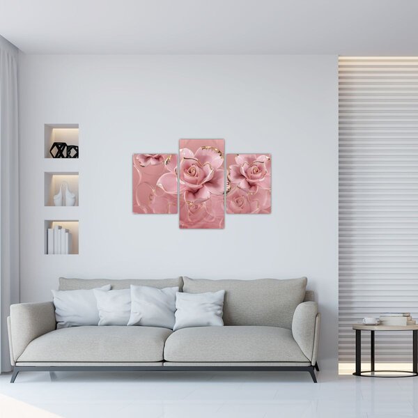 Slika - Cvjetni dekor (90x60 cm)