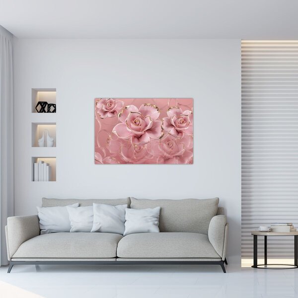 Slika - Cvjetni dekor (90x60 cm)