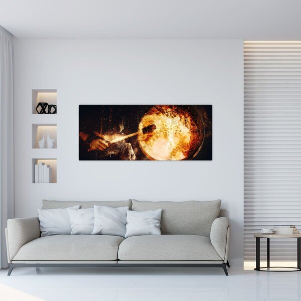 Slika - Šamanski bubanj (120x50 cm)