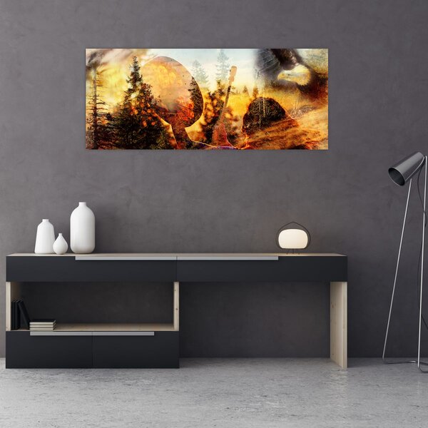 Slika - Šamanski motiv (120x50 cm)