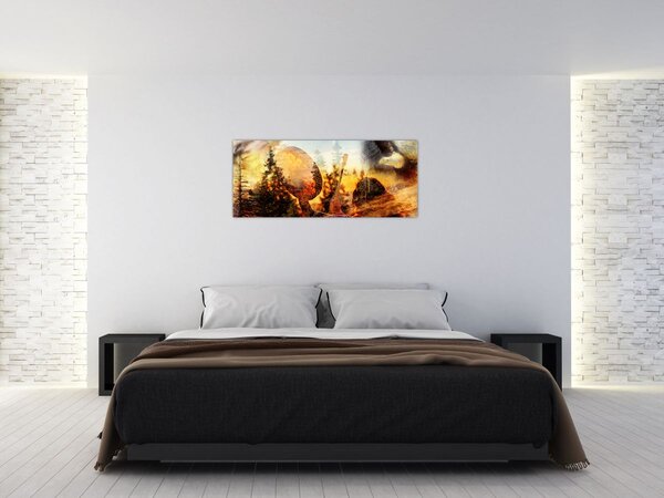 Slika - Šamanski motiv (120x50 cm)
