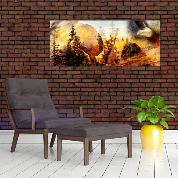 Slika - Šamanski motiv (120x50 cm)