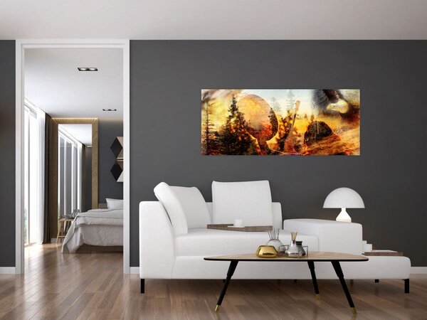 Slika - Šamanski motiv (120x50 cm)