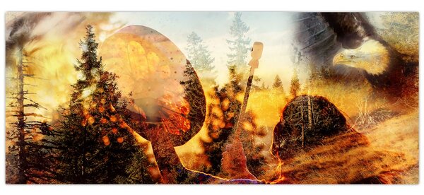 Slika - Šamanski motiv (120x50 cm)
