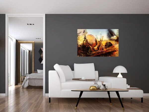 Slika - Šamanski motiv (90x60 cm)