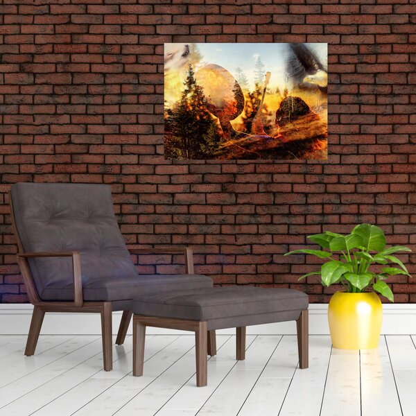 Slika - Šamanski motiv (70x50 cm)