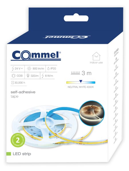 LED TRAKA COMMEL 4000K, 3m 405-163