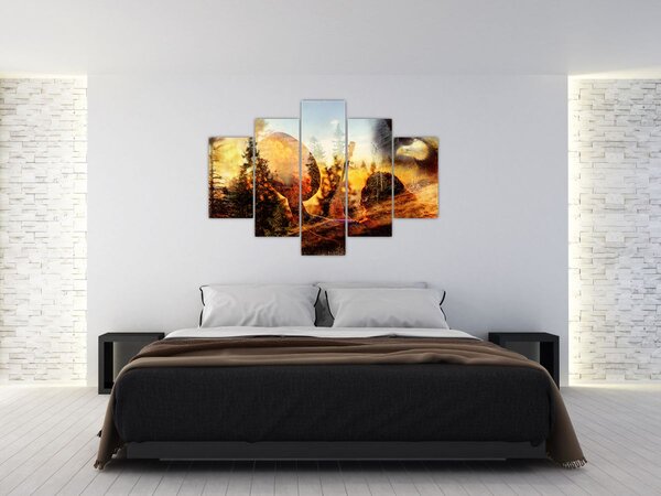 Slika - Šamanski motiv (150x105 cm)